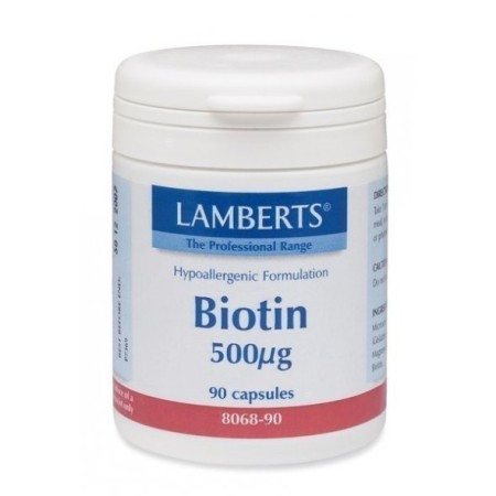 Lamberts Biotin 500mcg, Σκεύασμα Βιοτίνης 90 κάψουλες