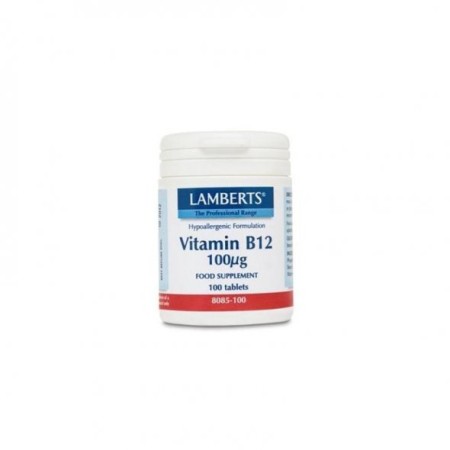 Lamberts Vitamin B-12 100mcg, Συμπλήρωμα Διατροφής με Βιταμίνη Β12, 100 ταμπλέτες