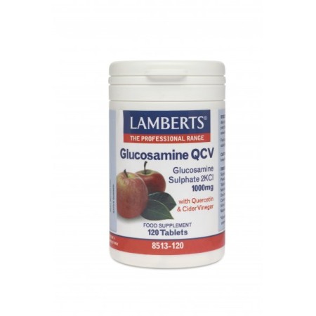 Lamberts Glucosamine QCV, Σκεύασμα Γλυκοζαμίνης με Μηλόξιδο και Κερσετίνη 120 ταμπλέτες