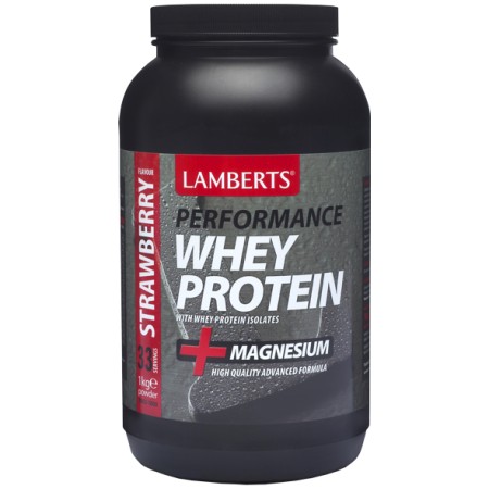 Lamberts Performance Whey Protein Strawberry, Πρωτεΐνη με Γεύση Φράουλα 1000gr