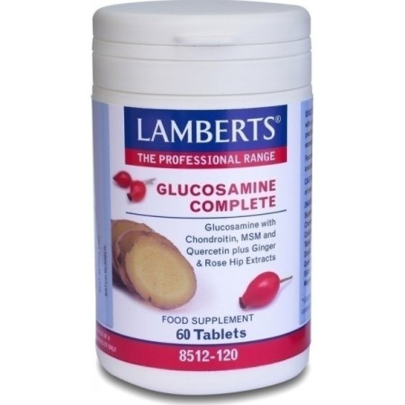 Lamberts Glucosamine Complete, Συμπλήρωμα Διατροφής με Γλυκοζαμίνη και Χονδροϊτίνη 60 tabs 8512-60