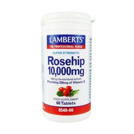 Lamberts Rosehip 10.000mg, Σκεύασμα Εκχυλίσματος Καρπού Αγριοτριανταφυλλιάς με Βιταμίνη C, 60 tabs 8549-60