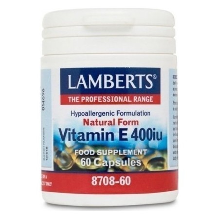 Lamberts Vitamin E 400iu Natural Form, Συμπλήρωμα Διατροφής με Βιταμίνη Ε, 60 κάψουλες