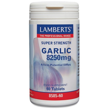 Lamberts Garlic 8250mg Συμπλήρωμα Διατροφής Για Το Καρδειαγγειακό Σύστημα 60 tabs