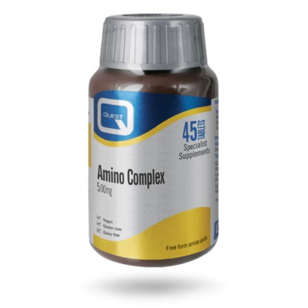 Quest Amino Complex 500mg, Συνδυασμός Αμινοξέων 45 ταμπλέτες