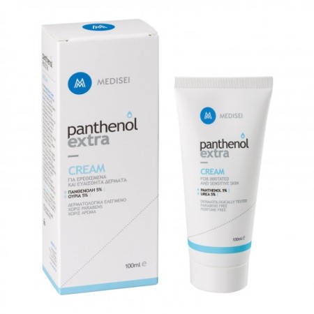 Medisei Panthenol Extra Cream, Ενυδατική Κρέμα για Ερεθισμένα και Ευαίσθητα Δέρματα 100ml