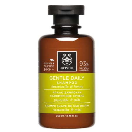 Apivita Frequent Use Gentle Daily Shampoo Σαμπουάν Καθημερινής Χρήσης Με Χαμομήλι & Μέλι 250ml