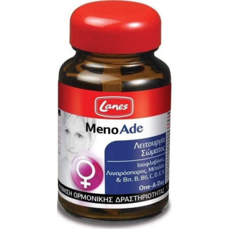 Lanes Menoade, Συμπλήρωμα Διατροφής για την Εμμηνόπαυση 30 κάψουλες