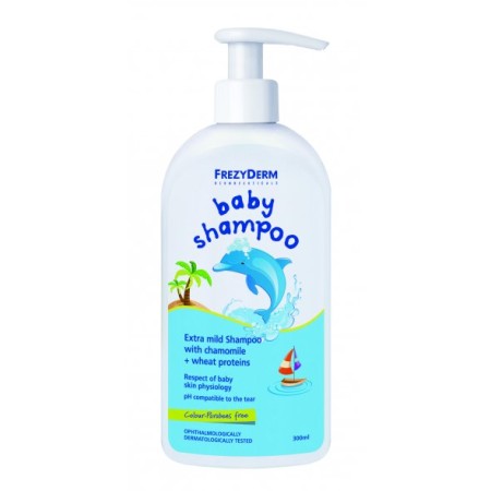 Frezyderm Baby Shampoo, Απαλό Σαμπουάν για Παιδιά με Χαμομήλι και Πρωτεΐνες Σιταριού 300ml