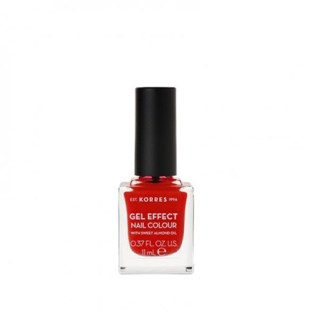 Korres 48 Coral Red Gel Effect Nail Colour 11ml