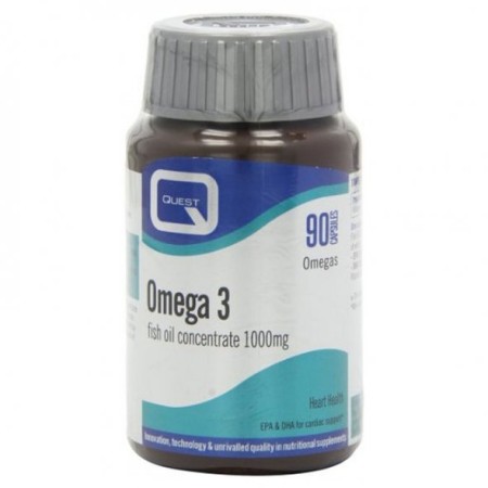 Quest Omega 3 Fish Oil concentrate 1000mg Συμπλήρωμα Διατροφής 90caps
