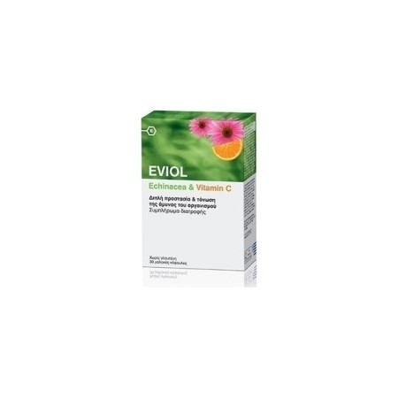 Eviol - Echinacea & Vitamin C, Ενίσχυση της Άμυνας του Οργανισμού,30 κάψουλες