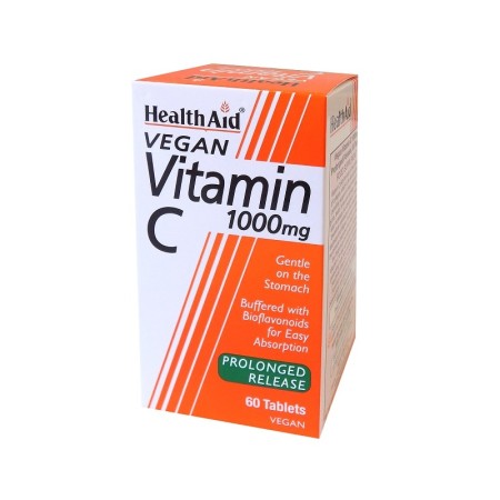 Health Aid Vitamin C With Bioflavonoids 1000mg, Συμπλήρωμα Διατροφής 60tabs