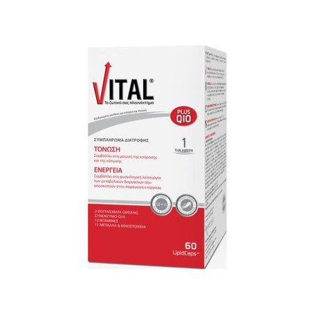 Vital Plus Q10 Πολυβιταμινούχο Συμπλήρωμα Διατροφής 60 Μαλακές Κάψουλες