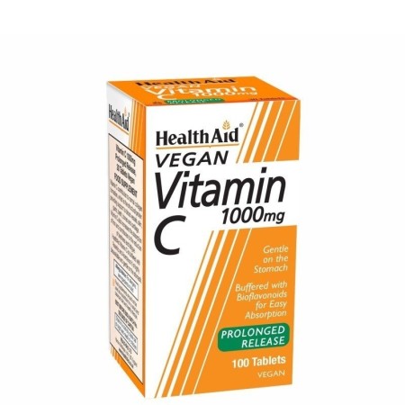Health Aid Vitamin C With Bioflavonoids 1000mg, Συμπλήρωμα Διατροφής 100tabs
