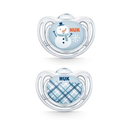 NUK - Snow Freestyle Πιπίλα Σιλικόνης, 0-6 μηνών 2 τμχ