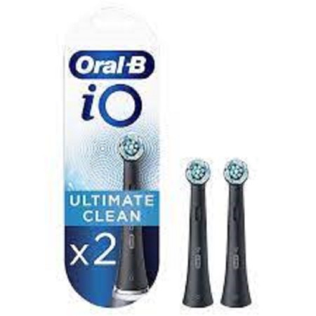 Oral-B iO Ultimate Clean Black Ανταλλακτικές Κεφαλές για Ηλεκτρική Οδοντόβουρτσα 319832 2τμχ