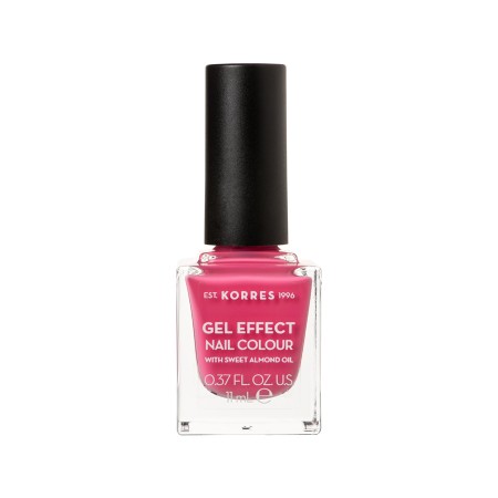 Korres Gel Effect Nail Colour 20 Pink Parfait Rose Βερνίκι Νυχιών με Αμυγδαλέλαιο 11ml