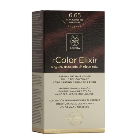 Apivita My Color Elixir 6.65, Βαφή Μαλλιών Έντονο Κόκκινο 1τμχ