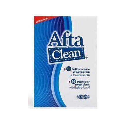 Uni-Pharma Afta Clean 10 Επιθέματα για Στοματικά Έλκη