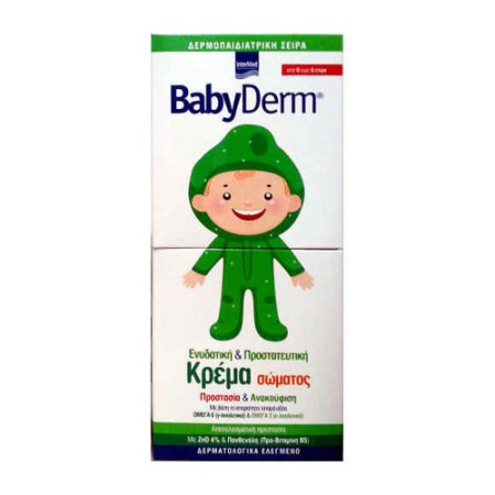 Intermed Babyderm Hydrating & Protective Cream, Ενυδατική & Προστατευτική κρέμα σώματος 0-6 Ετών 125ml