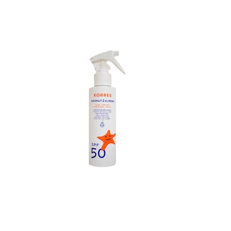 Korres - Παιδικό Αντηλιακό Spray Καρύδα & Αμύγδαλο SPF50 Πρόσωπο & Σώμα 150ml