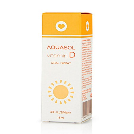 Aquasol Vitamin D3 400 IU Oral Spray 15ml - Συμπλήρωμα Διατροφής Με Βιταμίνη D Σε Μορφή Στοματικού Εκνεφώματος