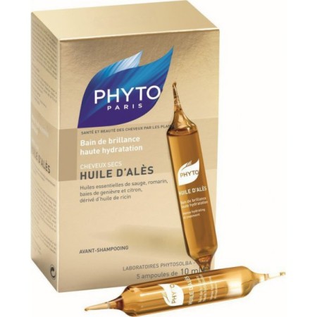 Phyto Huiles D Ales Αμπούλες Ενυδάτωσης Μαλλιών για Λάμψη και Προστασία 5x10ml