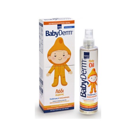 Intermed Babyderm Body Oil, λάδι σώματος για βαθιά ενυδάτωση 200ml