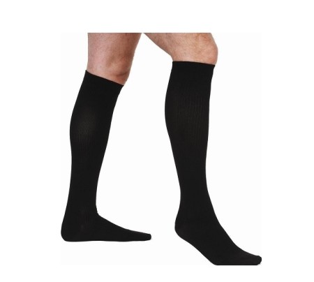 Adco Κάλτσες Ανδρικές Κάτω Γόνατος Μαύρο Class I (19-21mmHg) Large (36-38cm) 1 ζευγάρι 07550