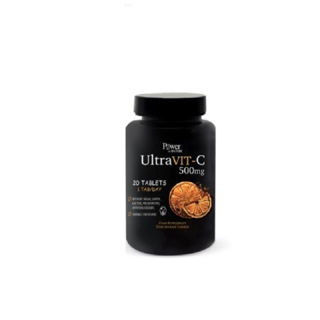 Power Health Ultra Vit-C 500mg, Συμπλήρωμα Διατροφής Για Το Ανοσοποιητικό Σύστημα 20tabs.