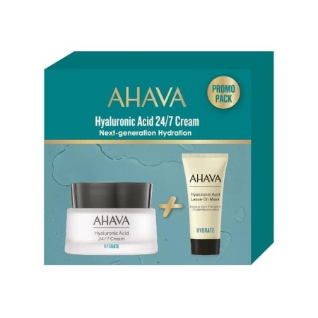 Ahava Hyaluronic Acid 24/7 Cream, Ενυδατική Κρέμα με Υαλουρονικό Οξύ - 50ml & Δώρο Hyaluronic Acid Leave On Mask - 15ml
