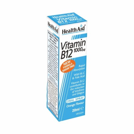 Health Aid Vitamin B12 Spray Συμπλήρωμα Διατροφής Βιταμίνης Β12 σε Σπρέι 20ml.