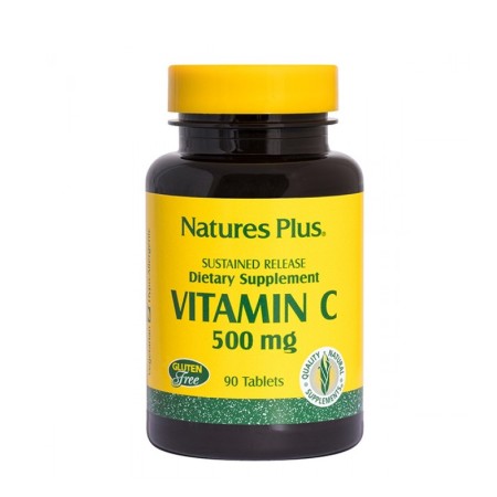 Natures Plus Vitamin C 500mg w/ Rose Hips 90 ταμπλέτες