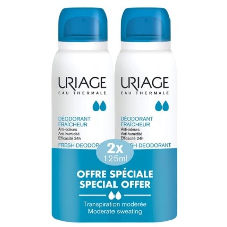 Uriage Eau Thermale Fresh Αποσμητικό 24h σε Spray 2x125ml