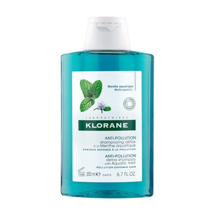Klorane Aquatic Mint Detox Shampoo Σαμπουάν Αποτοξινωτικής Προστασίας από τη Ρύπανση 200ml
