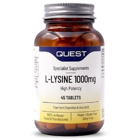 Quest - L-Lysine 1000mg High Potency 45tabs