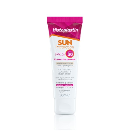 Heremco Histoplastin Sun Protection Tinted Face Cream to Powder SPF30 50ml - Αντηλιακή Κρέμα Προσώπου Με Χρώμα