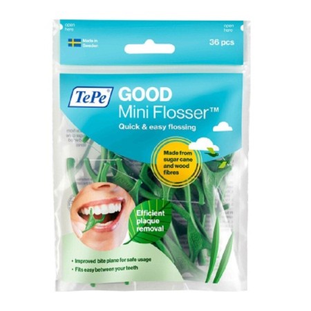 Tepe Mini Flosser, Απαλός και Αποτελεσματικός Καθαρισμός ανάμεσα στα Δόντια 36τμχ