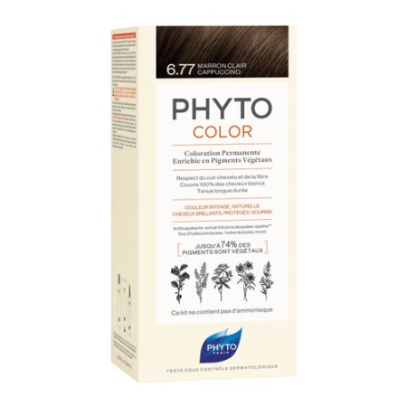 Phyto PhytoColor Marron Clair Cappuccino 6.77, Βαφή Μαλλιών Μαρόν Ανοιχτό Καπουτσίνο, 1τεμ