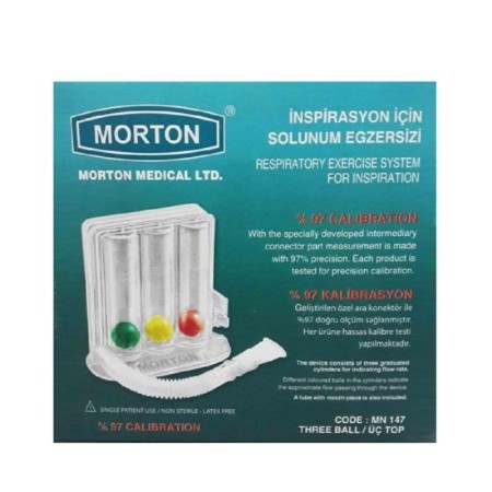Morton Medical Triball Respiratory Exercise System Συσκευή Γυμναστικής Για Πνεύμονες 1 Τεμ.