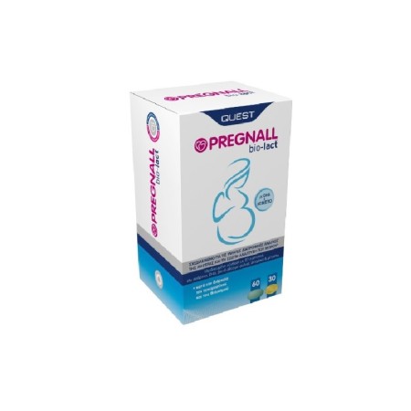 Quest Pregnall Bio-Lact Πολυθρεπτικό Συμπλήρωμα για Μέγιστη Υποστήριξη κατά τη Διάρκεια της Εγκυμοσύνης και του Θηλασμού, 60tabs + 30caps