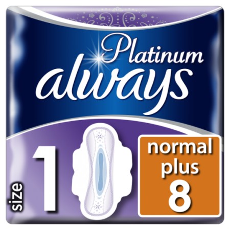 Always Platinum Ultra Normal Plus (Μέγεθος 1) Mε Φτερά 8 τεμ