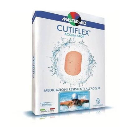Master Aid Cutiflex 10x6, Αυτοκόλλητες Αδιάβροχες Γάζες 5τεμ