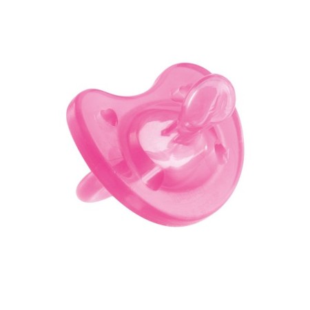 Chicco Physio Soft Πιπίλα Όλο Σιλικόνη 6-16m Ροζ (02712-11)