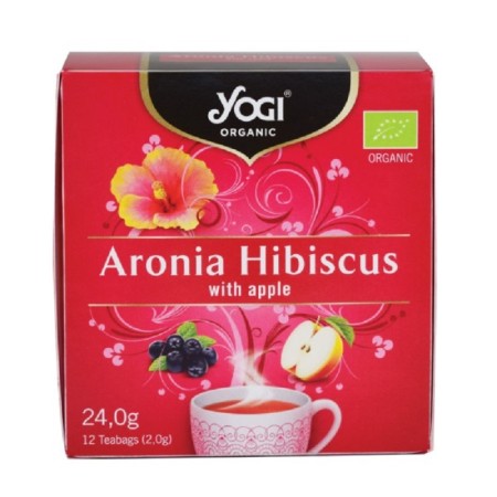Yogi Tea Organic Tea Aronia & Hibiscus 12 Φακελάκια - Τσάι Με Ιβίσκο & Μήλο