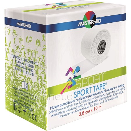 Master-Aid - Sport Tape, Αυτοκόλλητη Ανελαστική ταινία,3.8cm x 10m
