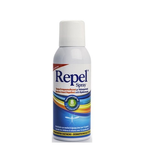 Uni-Pharma Repel Spray, Άοσμο Εντομοαπωθητικό Σπρέι με Υαλουρονικό 100ml