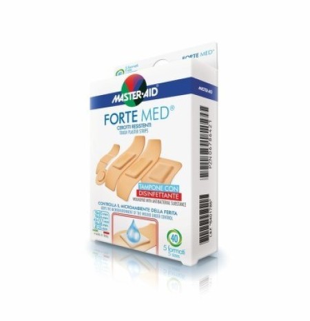 Master Aid - Forte Med Assortiti 40 strip Αυτοκόλλητες γάζες 5 μεγέθη