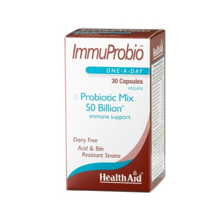 Health Aid Immuprobio 50 billion, Προβιοτικά με Πρεβιοτικά (FOS) 30 κάψουλες